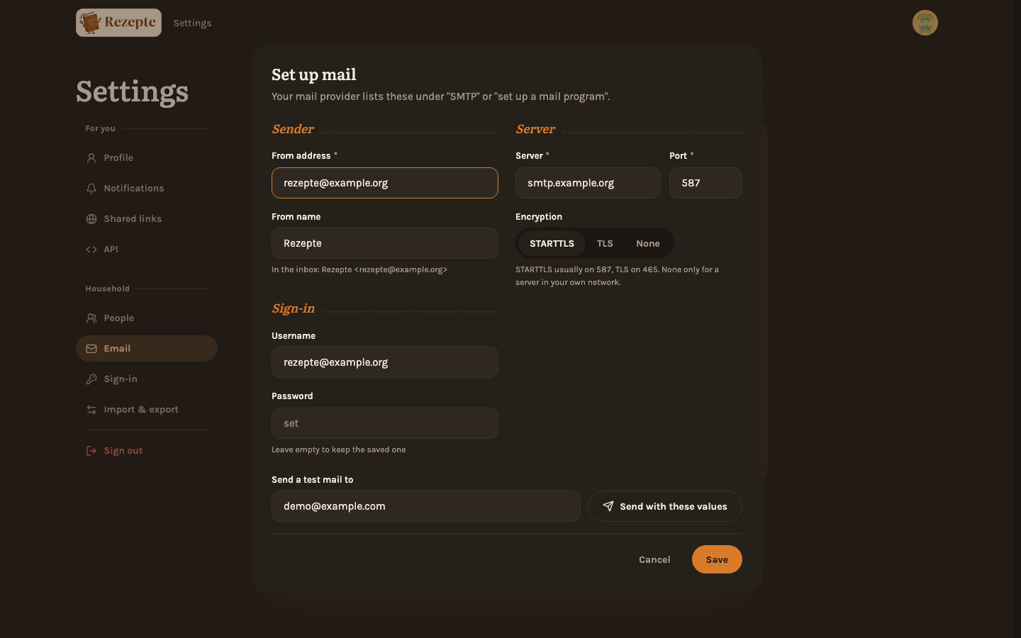 Setting up mail